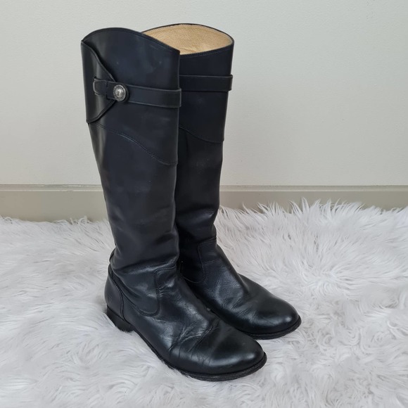 Frye | Shoes | Frye Molly Button Boot Tall Leather | Poshmark